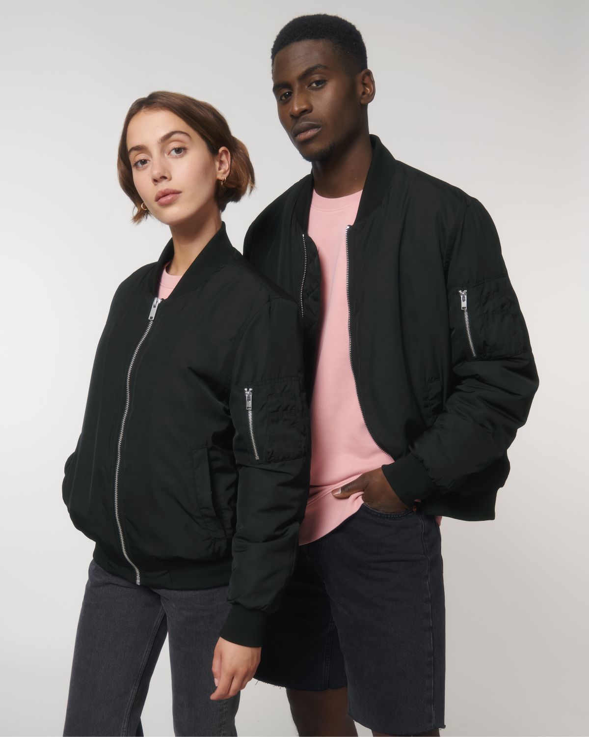 Black Unisex Bomber